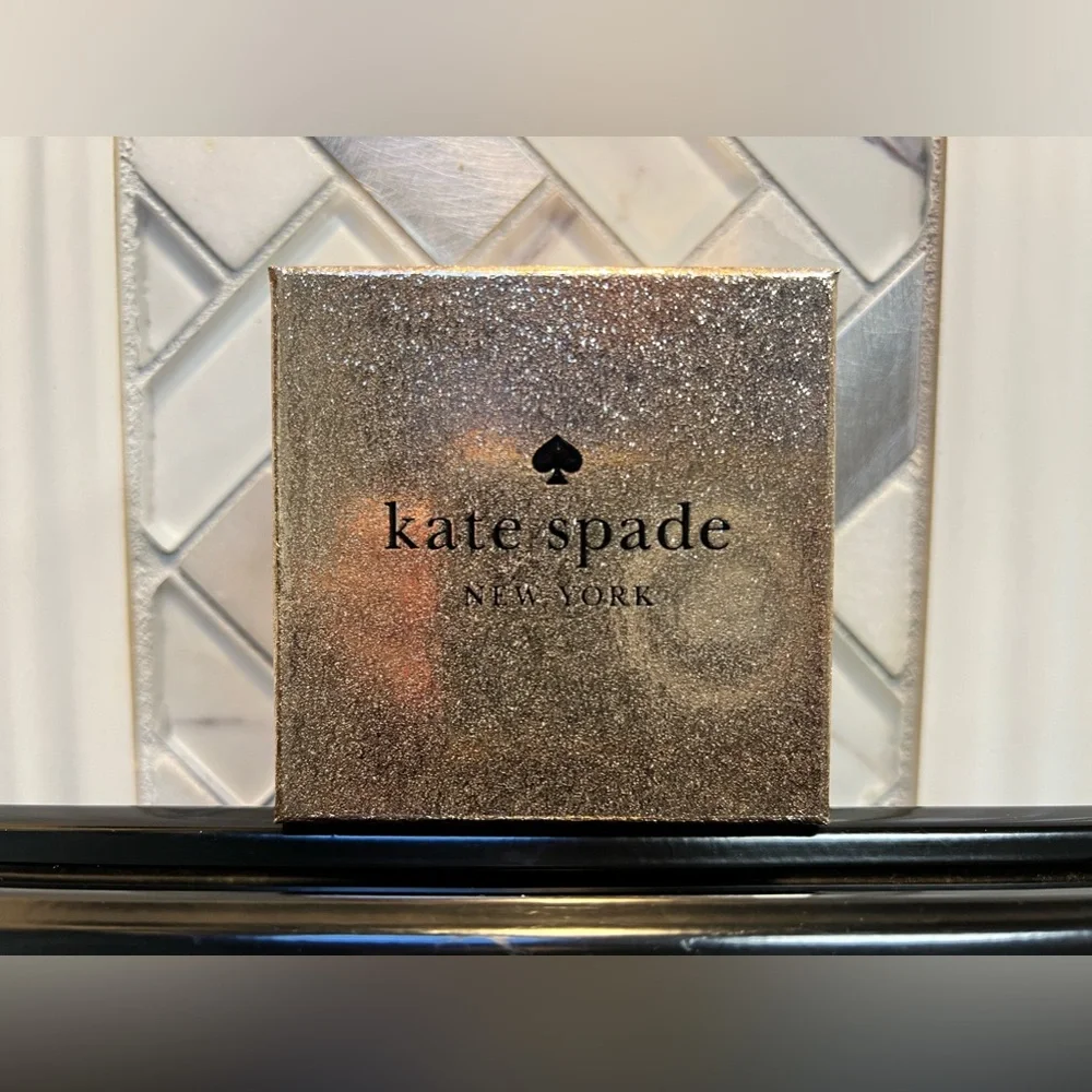 NIB Kate Spade Yours Truly Pave Heart Mini Pendant Necklace and Stud Set